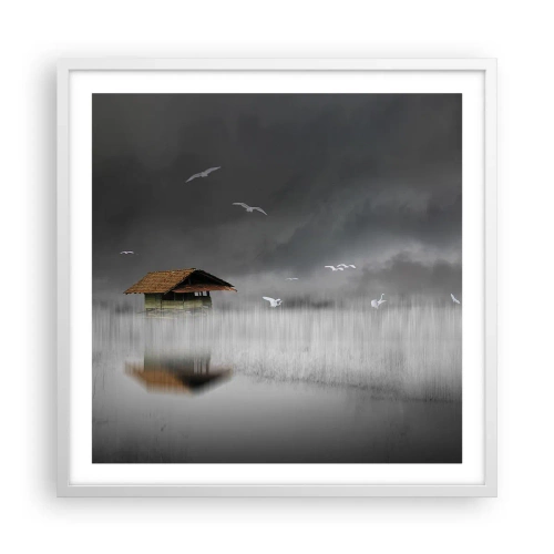 Poster in einem weißen Rahmen - Schutz vor Regen - 60x60 cm
