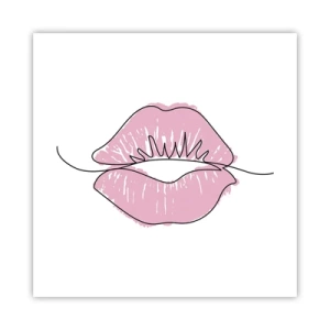 Poster - Bereit zum Küssen? - 40x40 cm