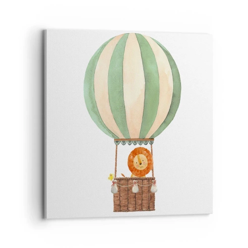 Bild auf Leinwand - Leinwandbild - Leons Reisen - 70x70 cm