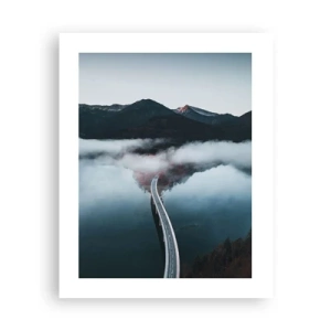 Poster - Über Wasser so glatt wie ein Spiegel - 40x50 cm