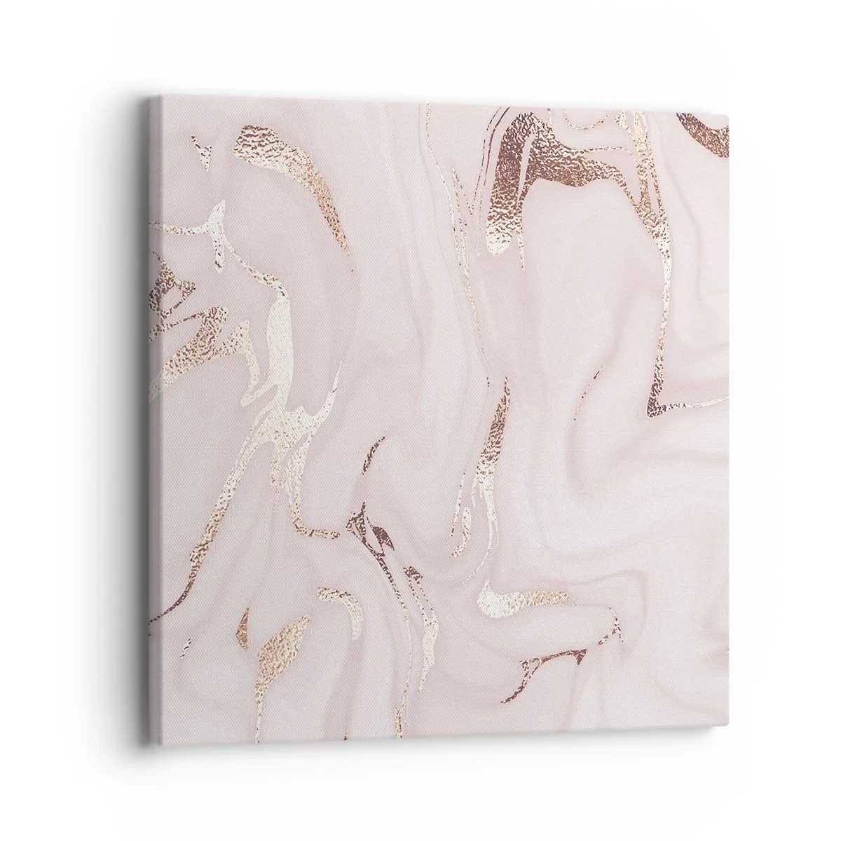 Bild auf Leinwand - Leinwandbild - In einem rosa Schal - 30x30 cm