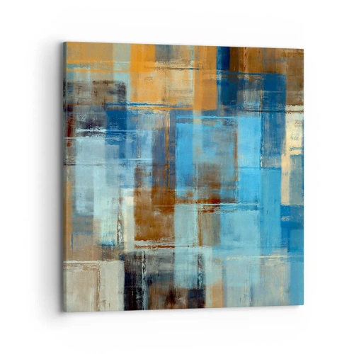 Bild auf Leinwand - Leinwandbild - Durch den blauen Schleier - 70x70 cm