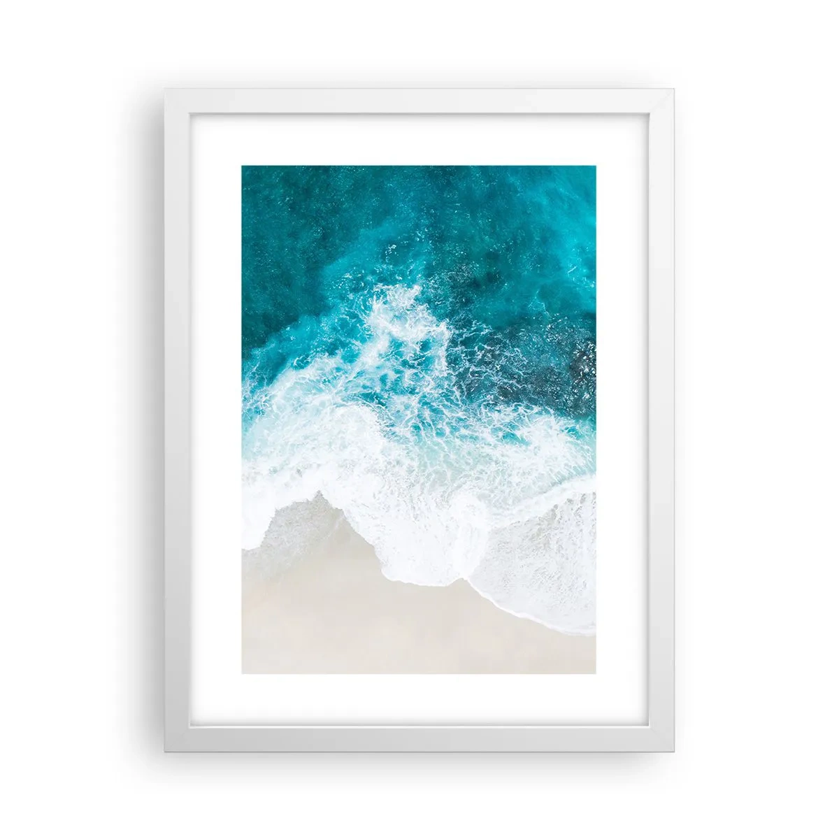 Poster in einem weißen Rahmen - Natürliche Liebkosung - 30x40 cm