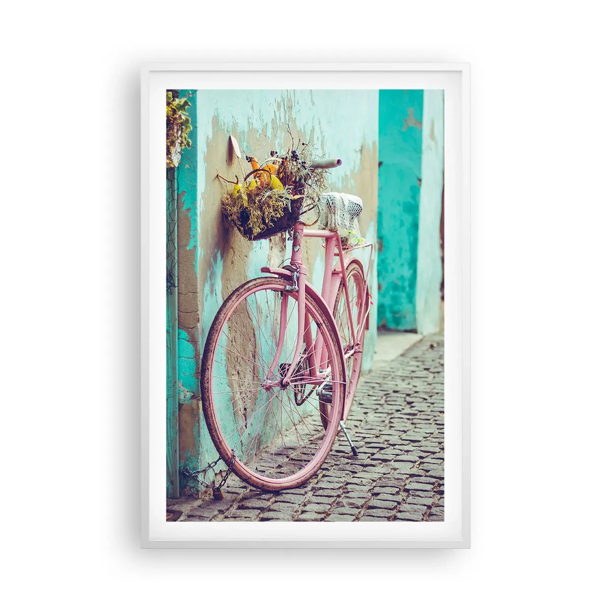Poster in einem weißen Rahmen - Ich komme gleich wieder - 61x91 cm