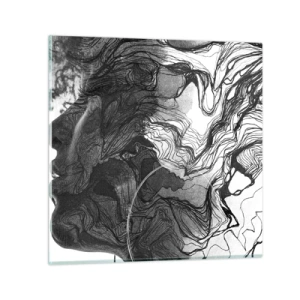 Glasbild - Bild auf glas - Verstrickt in Träume - 50x50 cm