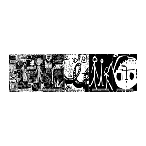 Fototapeten Muster Selbstklebend Deluxe Sticker - Spirituelle Jugend des Gesetzes und der Freude - Graffiti, Stück, Modernes Muster - 100x30 cm