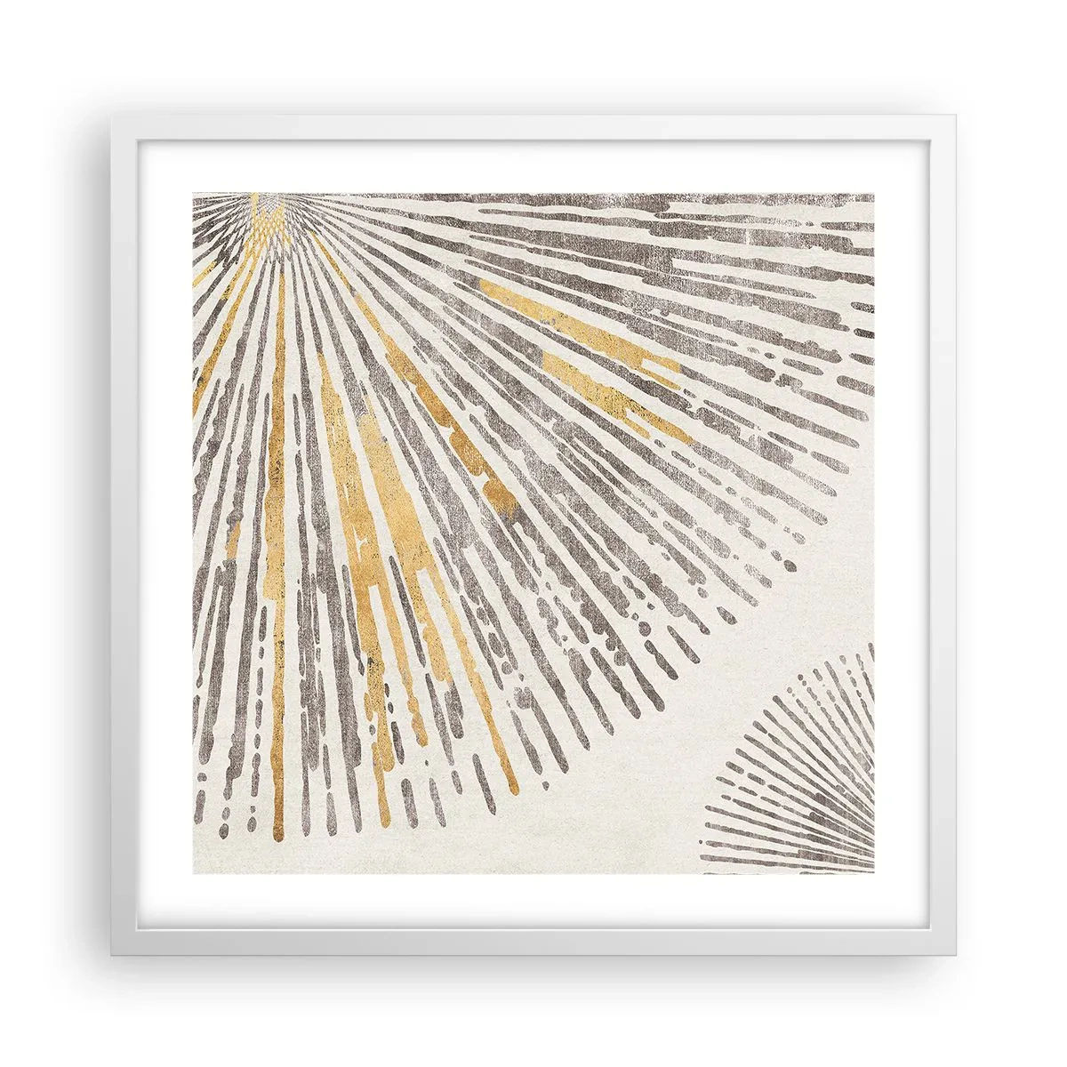 Poster in einem weißen Rahmen - Schönheit des Strahls - 50x50 cm