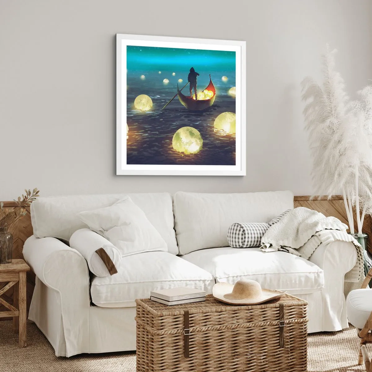 Poster in einem weißen Rahmen - Dinge, von denen Philosophen nie geträumt haben - 40x40 cm