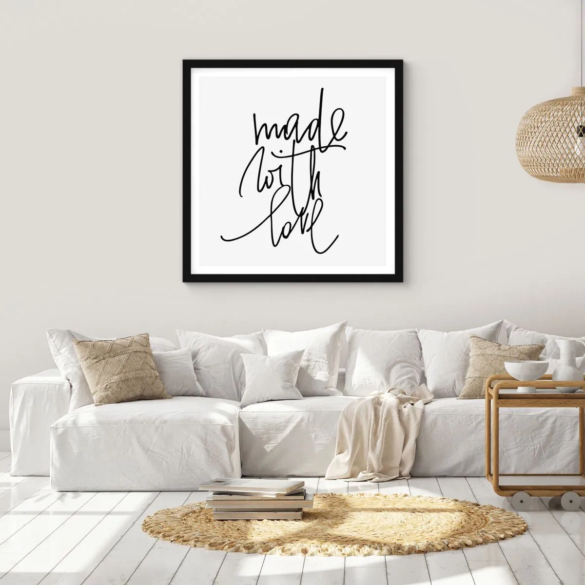 Poster in einem schwarzem Rahmen - Die beste Marke - 50x50 cm