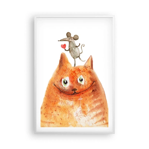 Poster in einem weißen Rahmen - Paradoxien der Liebe - 61x91 cm