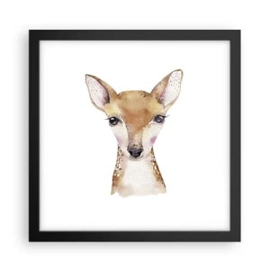 Poster in einem schwarzem Rahmen - Die Natur der Unschuld - 30x30 cm