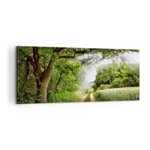 Bild auf Leinwand - Leinwandbild - Et in Arcadia ego - 100x40 cm