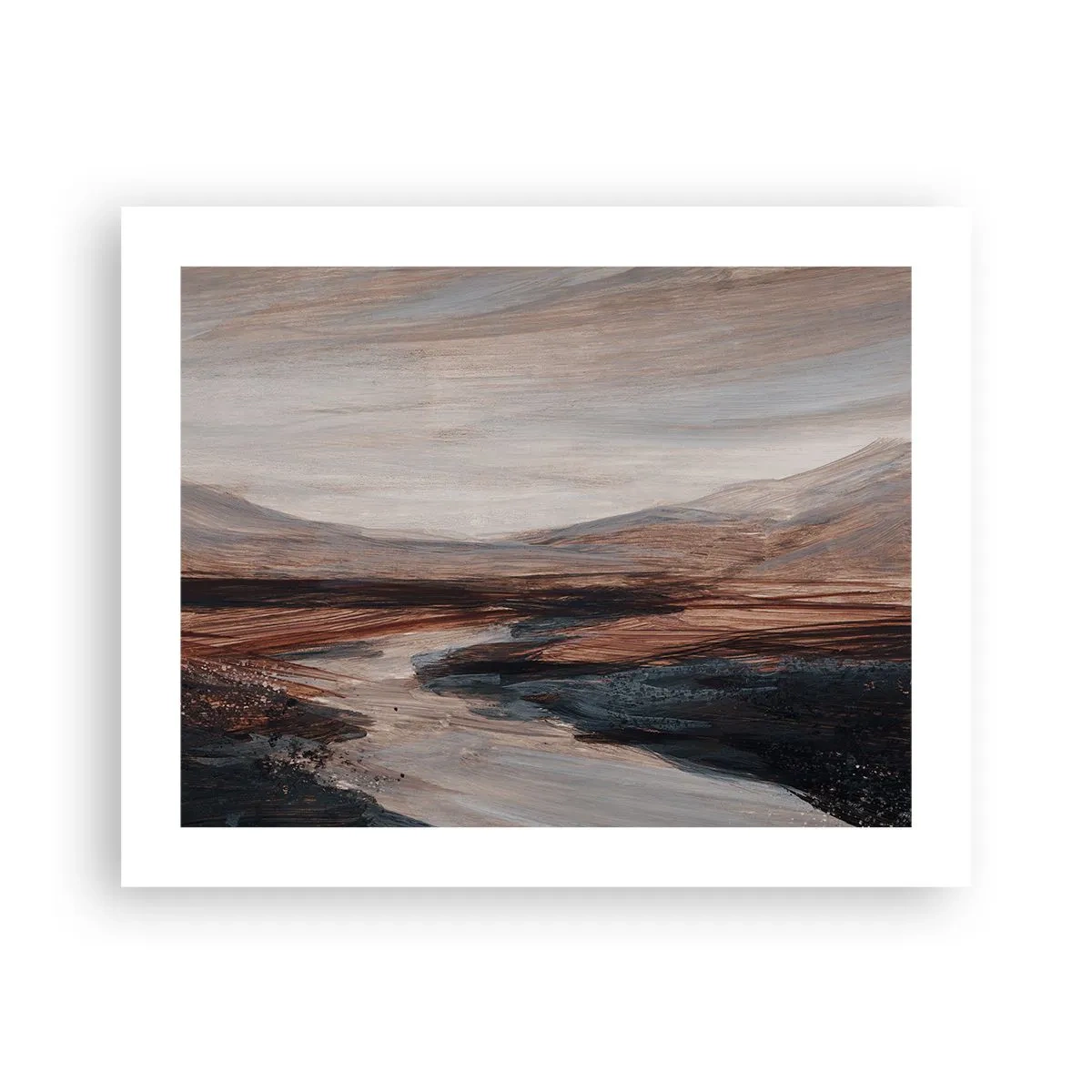 Poster - Ruhiges Tal - 50x40 cm