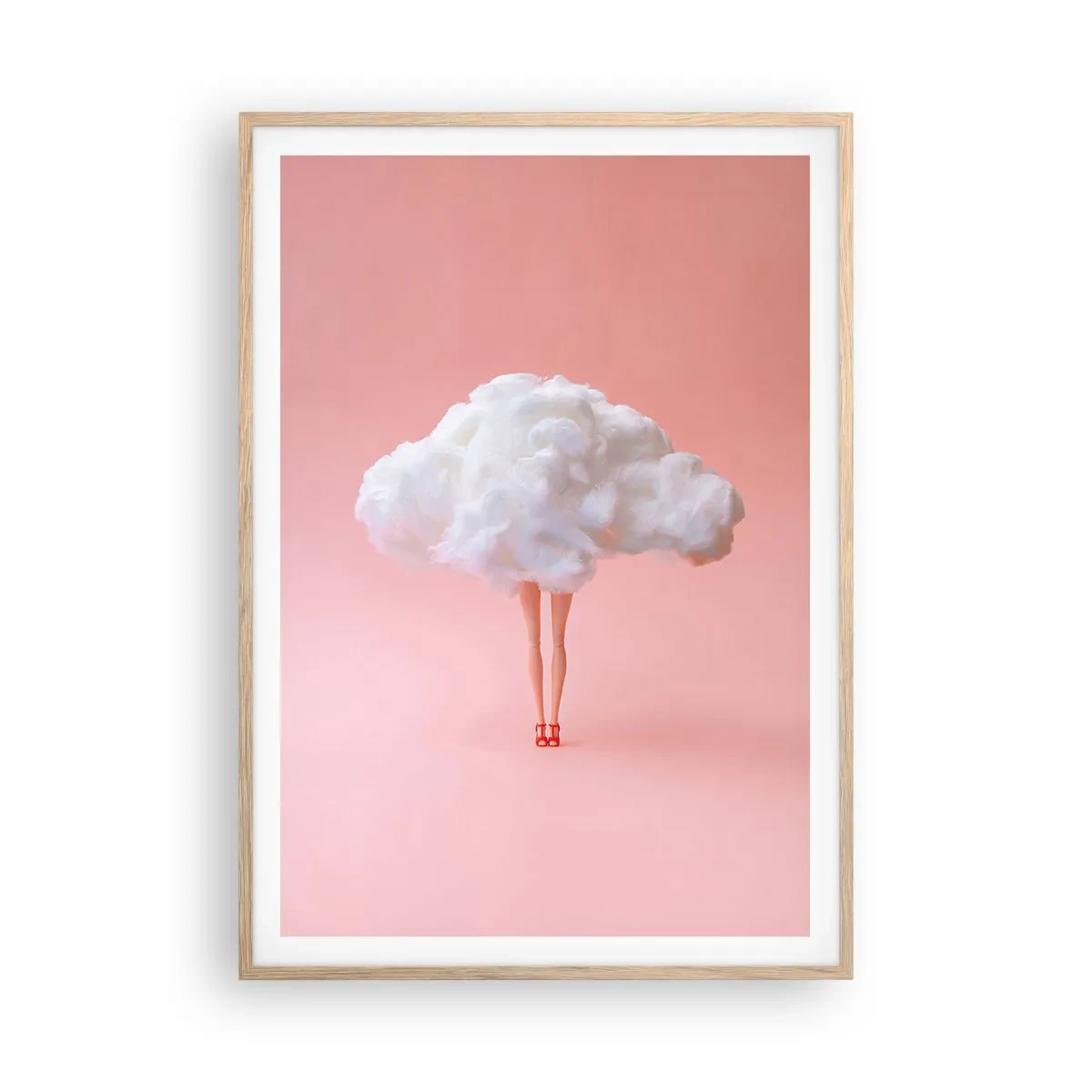 Poster in einem Rahmen aus heller Eiche - Süßes Versprechen - 70x100 cm