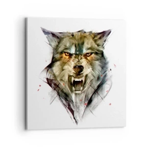 Bild auf Leinwand - Leinwandbild - Kein Schritt näher! - 70x70 cm