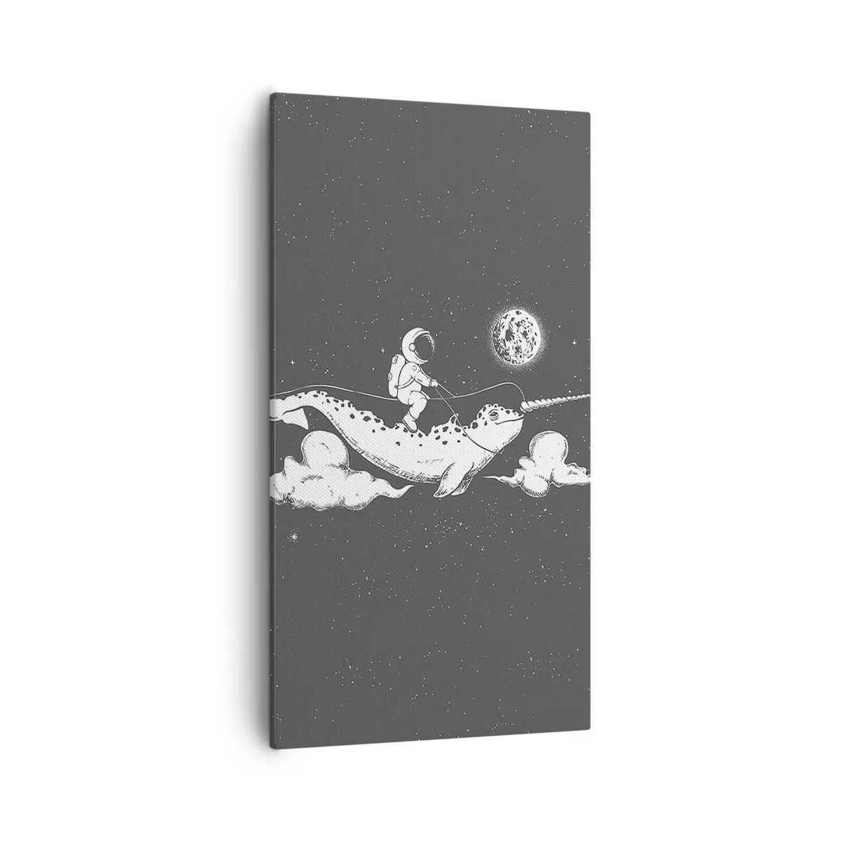 Bild auf Leinwand - Leinwandbild - Weltraumreiter - 55x100 cm