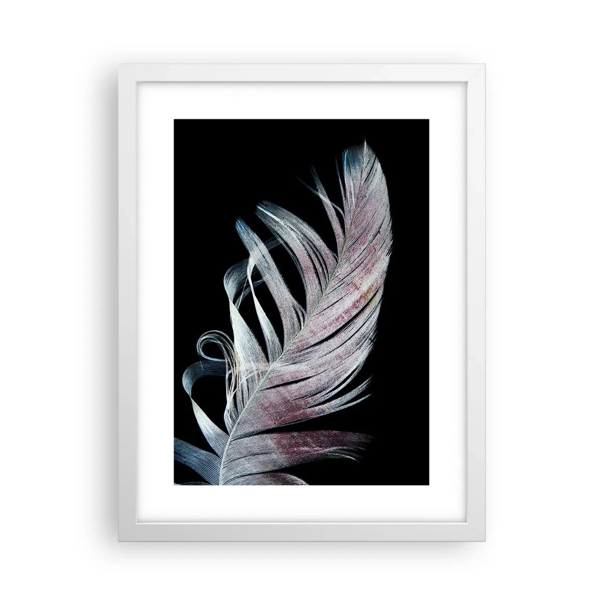 Poster in einem weißen Rahmen - Denke an Berührung - 30x40 cm