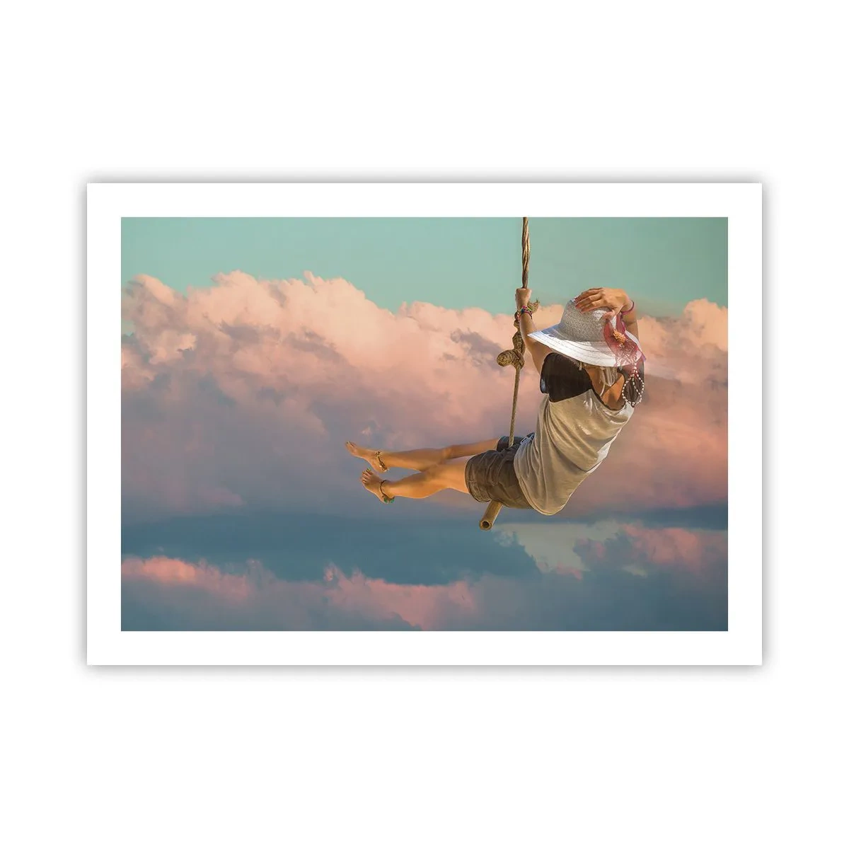 Poster - Spaß in den Wolken - 70x50 cm