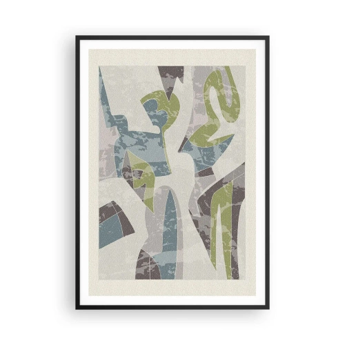 Poster in einem schwarzem Rahmen - Komposition hinter dem Glas - 70x100 cm