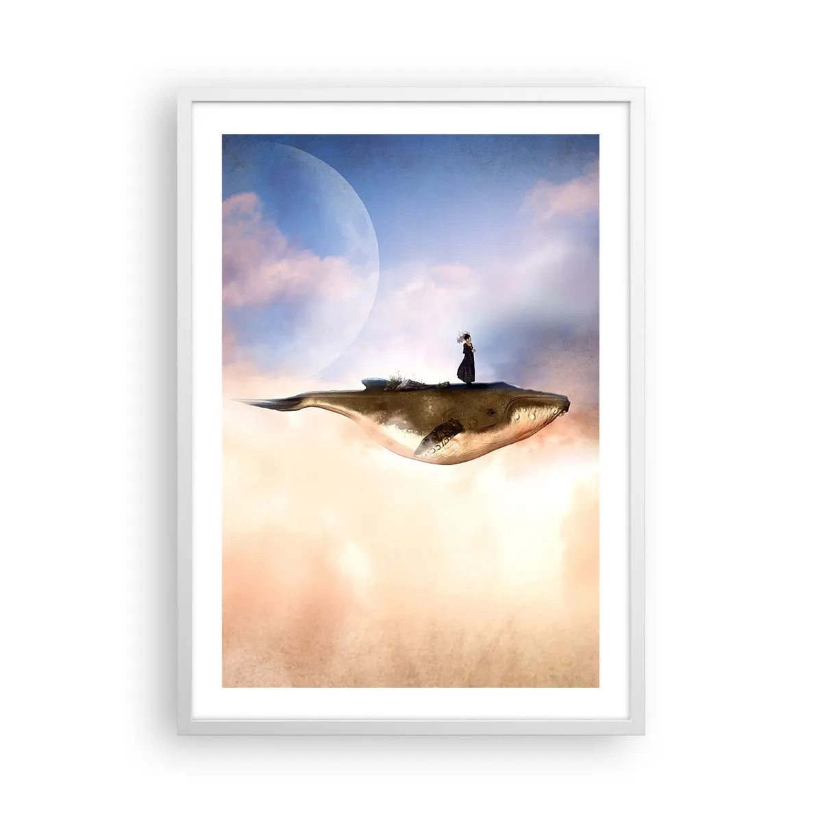 Poster in einem weißen Rahmen - Eine echte Reise - 50x70 cm