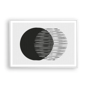 Poster in einem weißen Rahmen - Sein Alter Ego - 100x70 cm