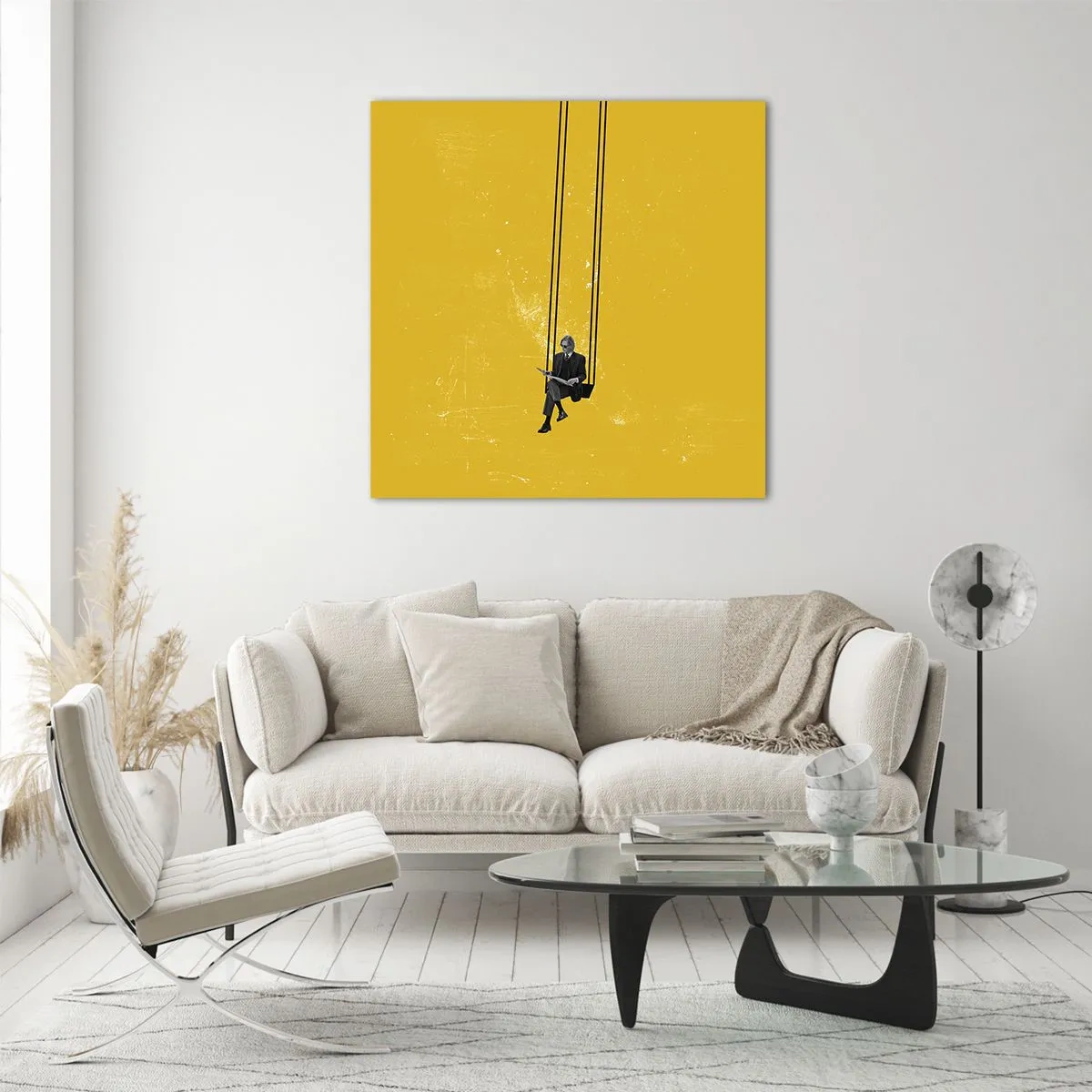 Glasbild - Bild auf glas - Tag wie jeder andere - 50x50 cm