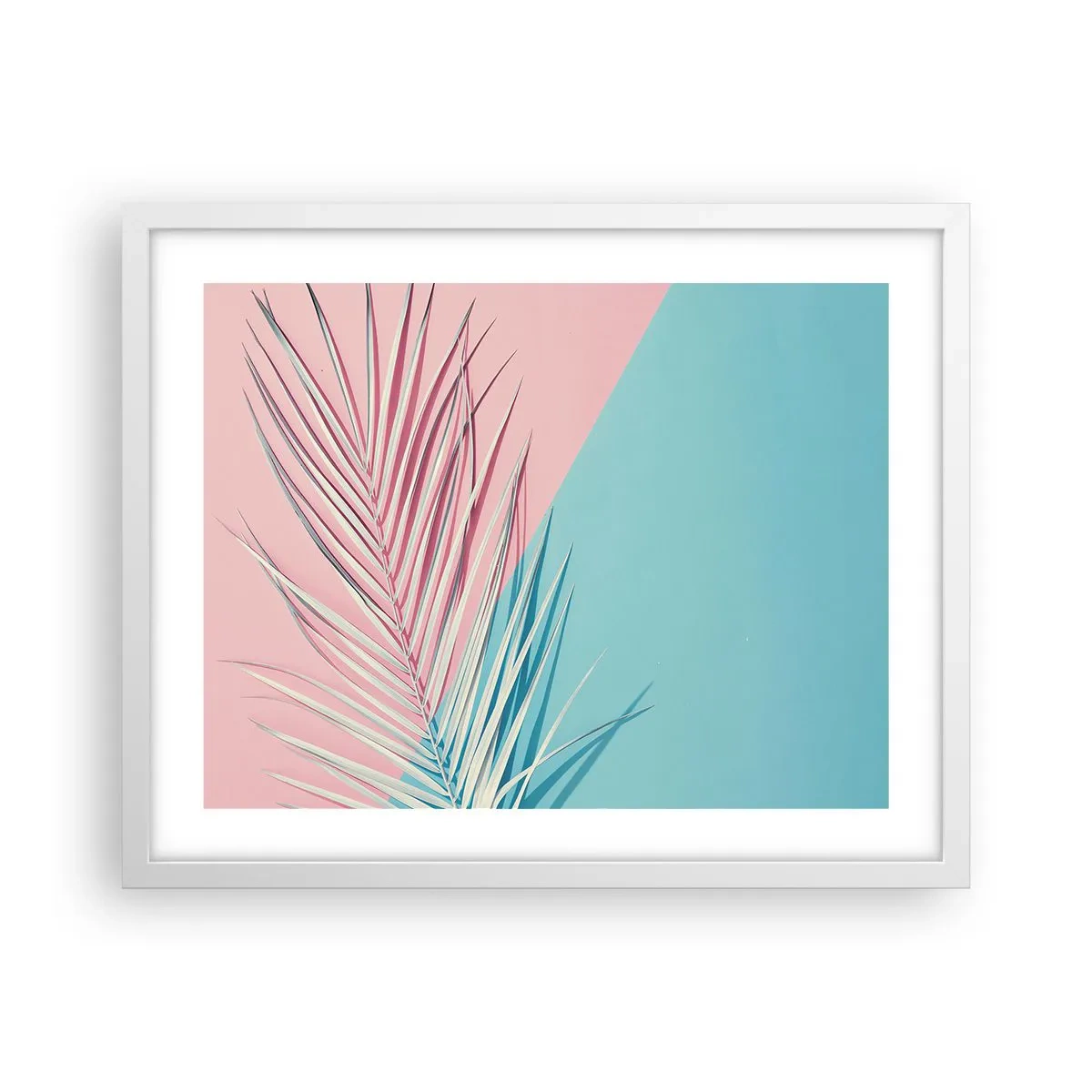 Poster in einem weißen Rahmen - Tropischer Eindruck - 50x40 cm