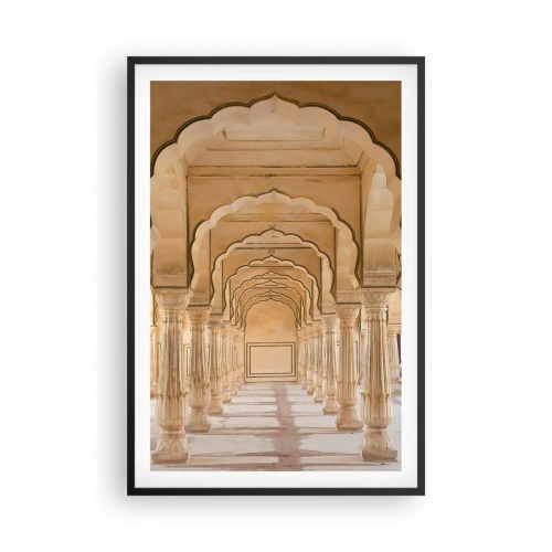 Poster in einem schwarzem Rahmen - Im Palast des Maharadschas - 61x91 cm