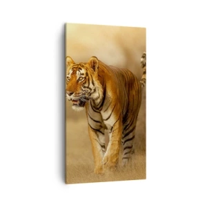 Bild auf Leinwand - Leinwandbild - Vor dem Angriff - 45x80 cm