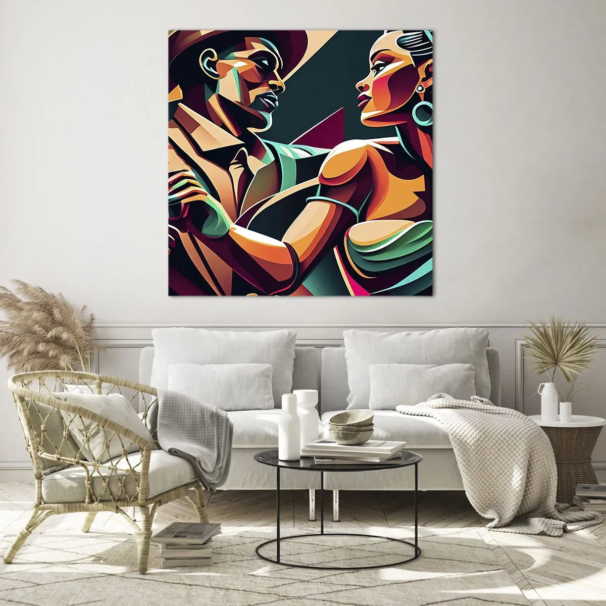 Glasbild - Bild auf glas - Im Rhythmus des Herzens - 40x40 cm