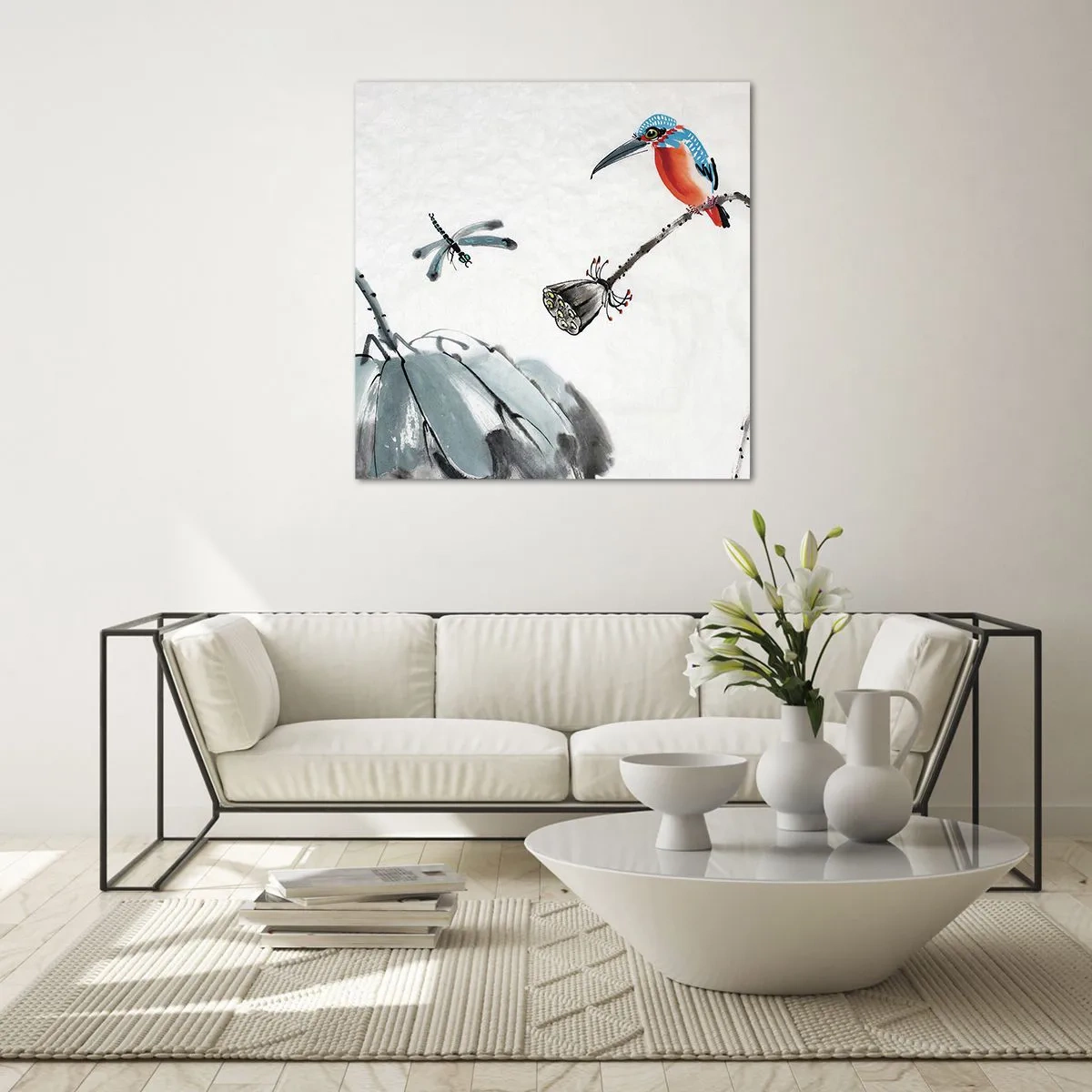 Glasbild - Bild auf glas - Das Leben der Wiese - 30x30 cm