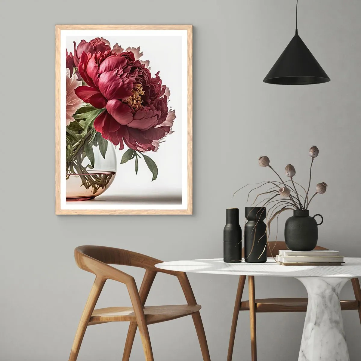 Poster in einem Rahmen aus heller Eiche - In voller Schönheit - 40x50 cm