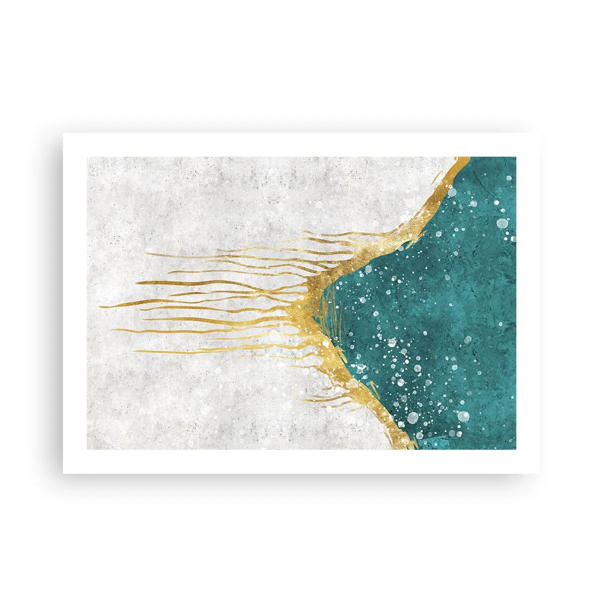 Poster - Goldene Flut - 70x50 cm