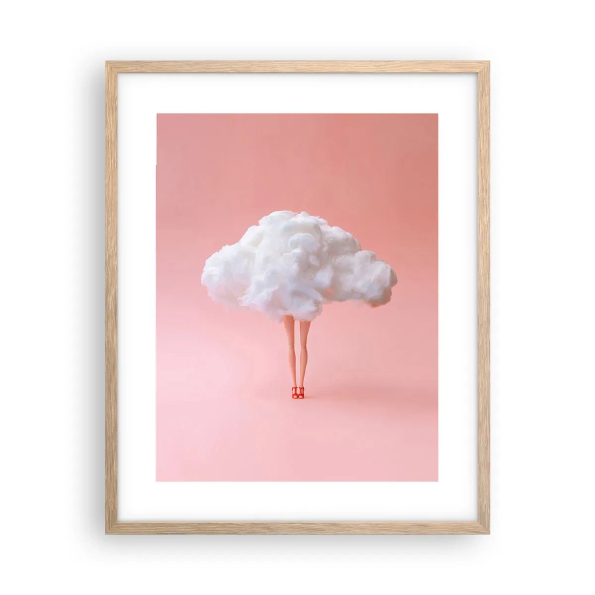 Poster in einem Rahmen aus heller Eiche - Süßes Versprechen - 40x50 cm