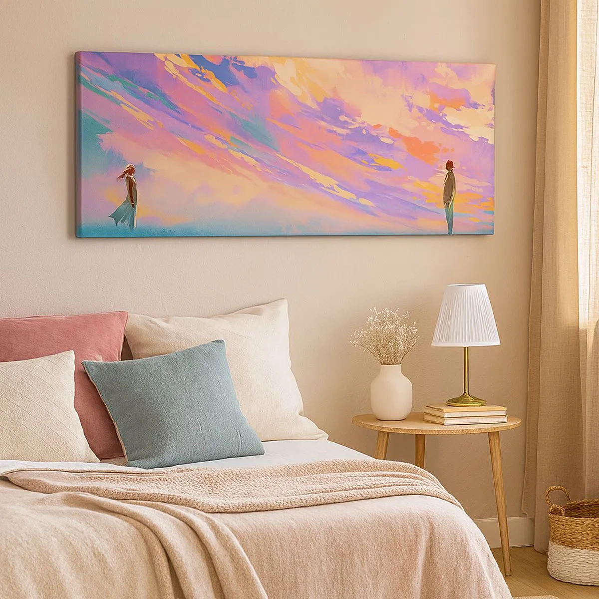 Bild auf Leinwand - Leinwandbild - Die Anziehungskraft - 100x40 cm