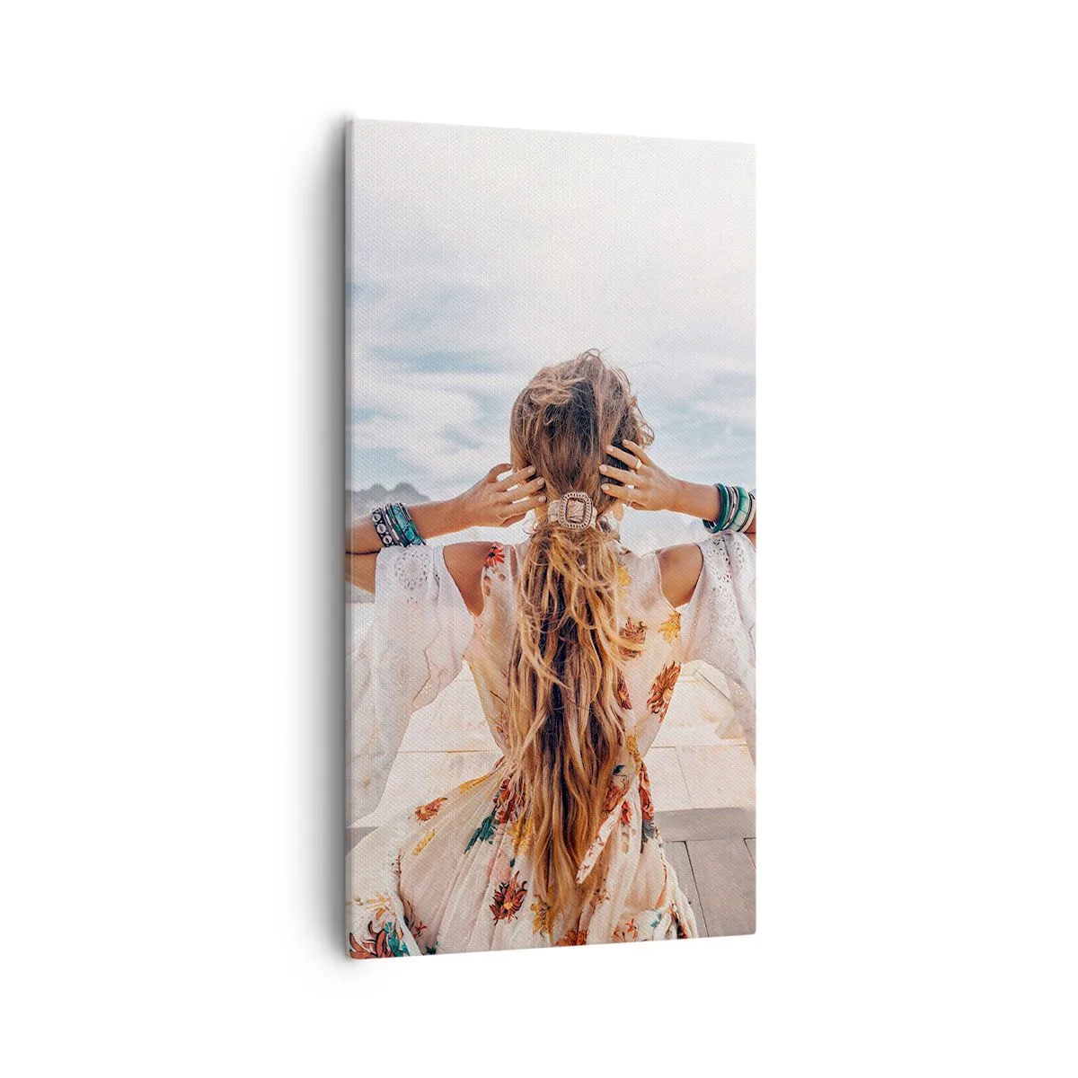 Bild auf Leinwand - Leinwandbild - Auf dem Weg zum Glück - 55x100 cm