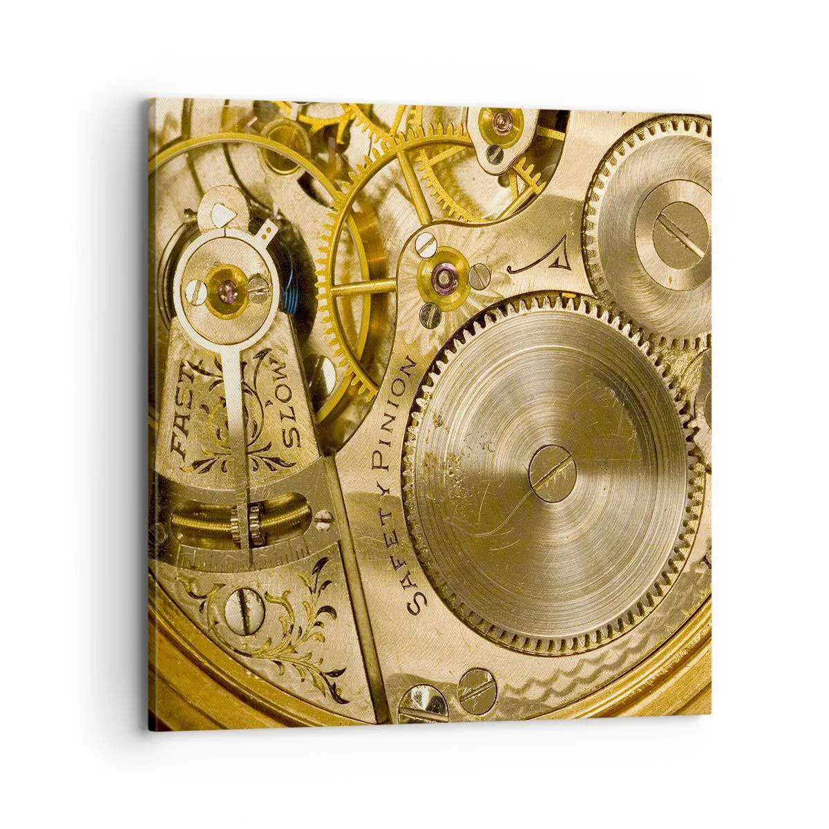 Bild auf Leinwand - Leinwandbild - Geh mit der Zeit - 70x70 cm