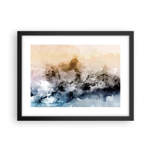 Poster in einem schwarzem Rahmen - In einer Nebelwolke ertrunken - 40x30 cm