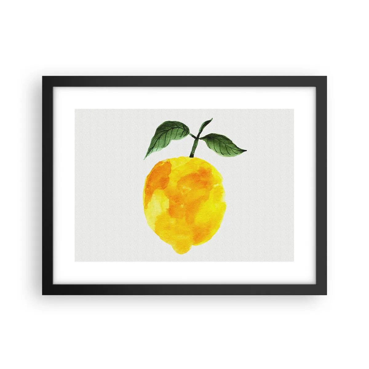 Poster in einem schwarzem Rahmen - So schmeckt man die Sonne - 40x30 cm