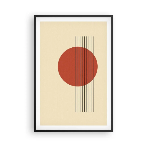 Poster in einem schwarzem Rahmen - Immer wieder und weiter - 61x91 cm