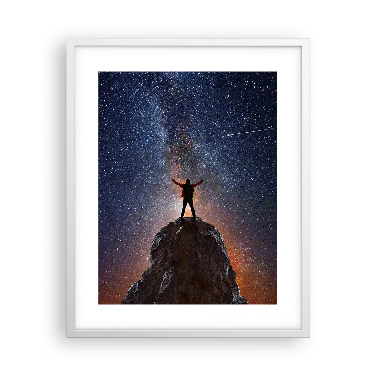 Poster in einem weißen Rahmen - Die Macht ist mit mir! - 40x50 cm