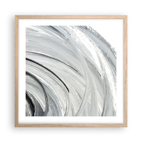 Poster in einem Rahmen aus heller Eiche - Orbitale Komposition - 50x50 cm