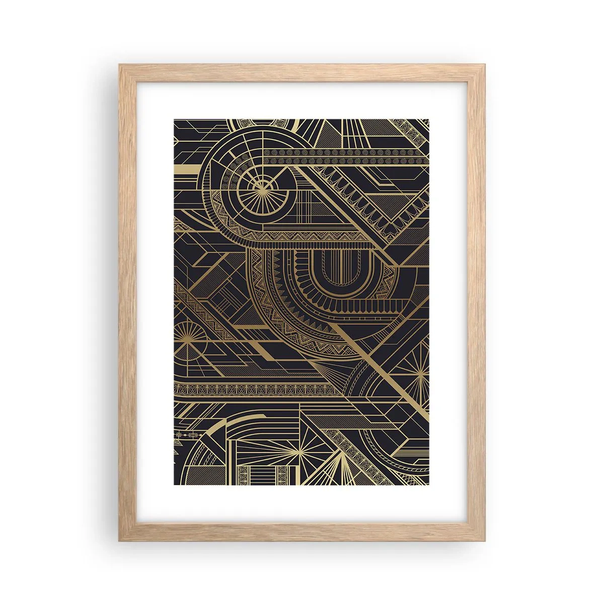 Poster in einem Rahmen aus heller Eiche - Konzepte, Ideen, Pläne - 30x40 cm