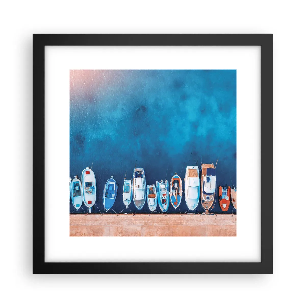 Poster in einem schwarzem Rahmen - In einer Reihe - 30x30 cm