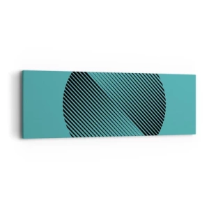 Bild auf Leinwand - Leinwandbild - Kreis – eine geometrische Variante - 90x30 cm