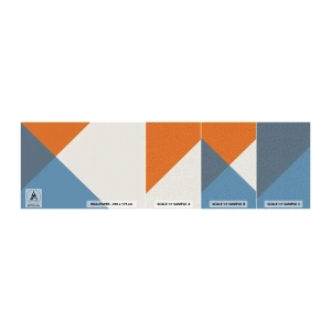 Fototapeten Muster Selbstklebend Deluxe Sticker - In einem Winkel… - Abstraktion, Stück, Moderne Kunst - 100x30 cm