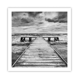 Poster - Ich warte darauf, dass der Wind wegjagt... - 60x60 cm