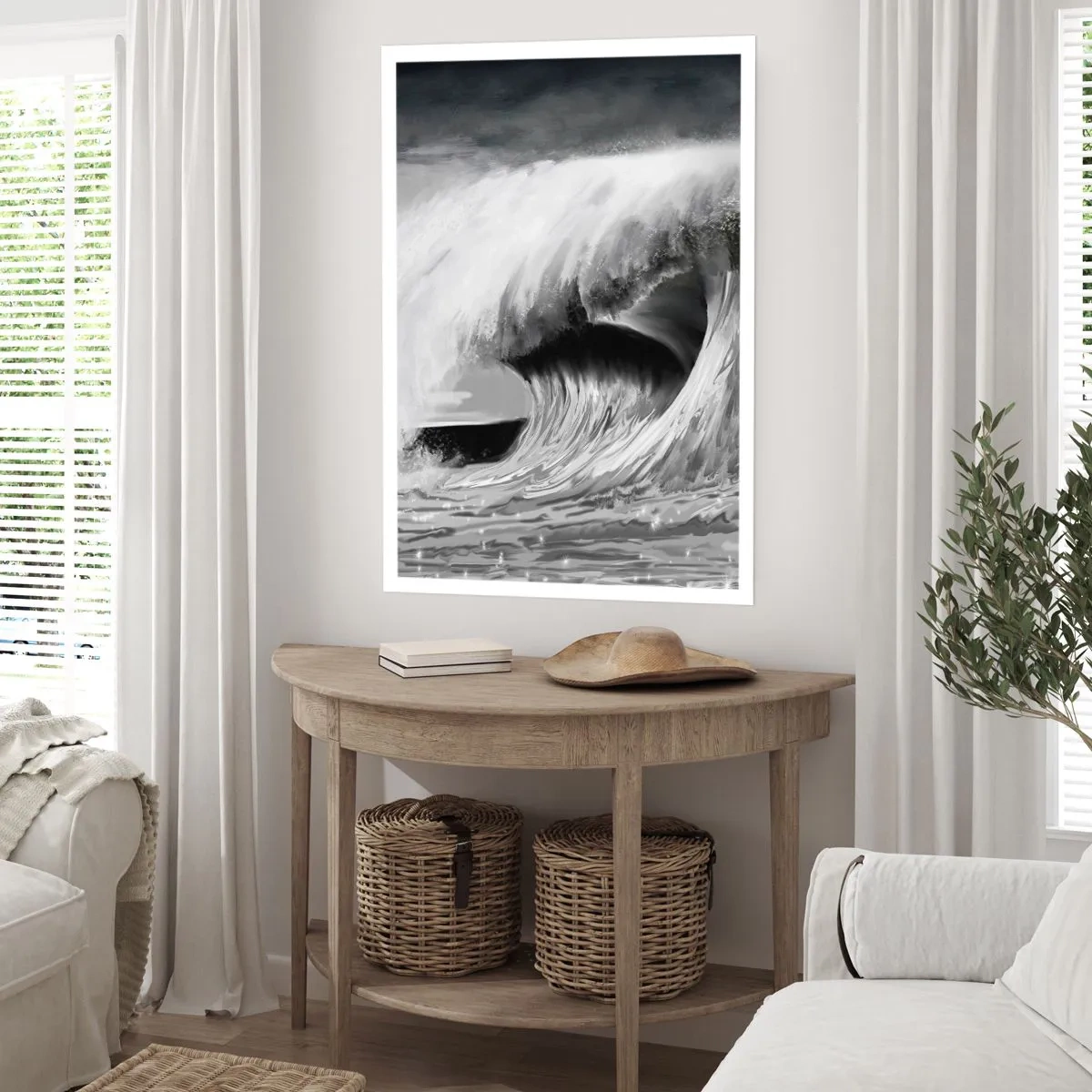 Poster - Wut des Ozeans - 30x40 cm