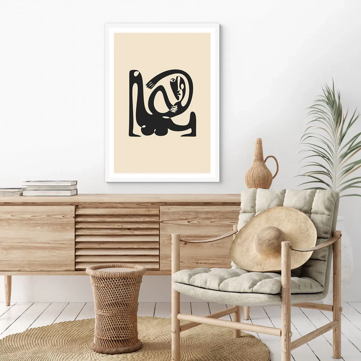 Poster in einem weißen Rahmen - Fast wie Picasso - 70x100 cm