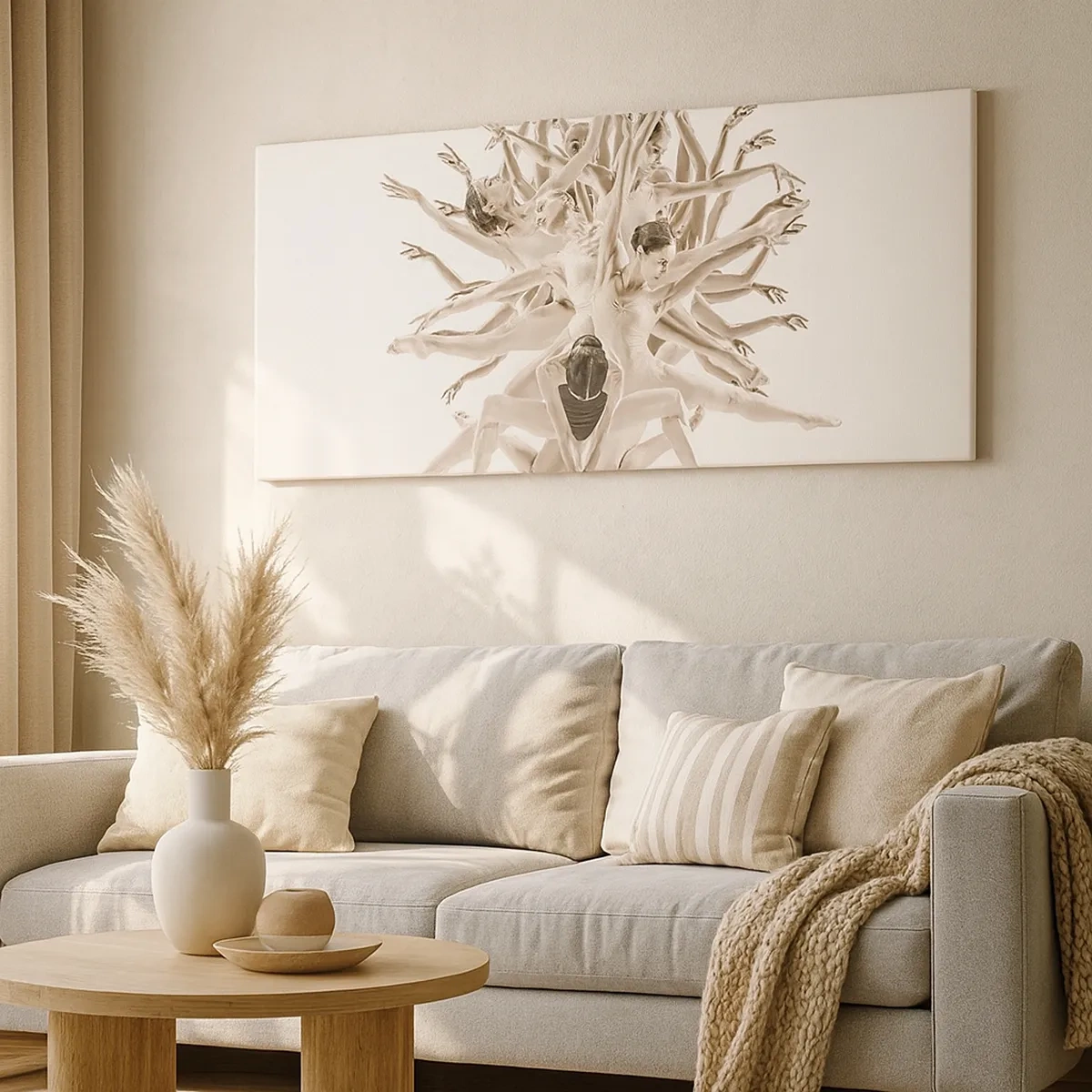 Bild auf Leinwand - Leinwandbild - Aufblühen im Tanz - 30x30 cm